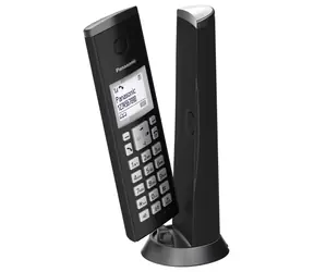 Panasonic KX-TGK210FXB černá / DECT bezdrátový telefon / 3-řádk. displej / LED indikátor