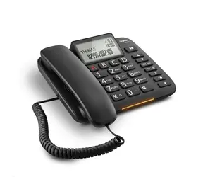 Gigaset DL380 černá / drátový telefon / displej