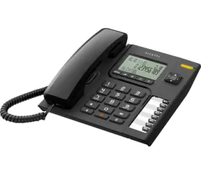 Alcatel Temporis 76 černá / analogový telefon s LCD displejem / paměť seznamu 50