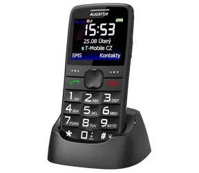 Aligator A675 Senior černý / Distribuce CZ / 2.2“ TFT Displej 220 x 176