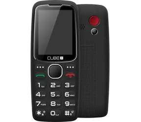CUBE1 S300 Black / CZ distribuce / 2.4" / Rádio / Dual SIM / 1.3MPx / Paměťová karta / černá