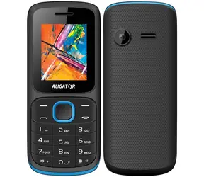Aligator D210 černo-modrá / 1.8" TFT / Dual SIM / kalkulačka / budík / FM rádio / svítilna