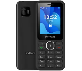 myPhone 6320 černá / 2.4" TFT / 240 x 320 / 0.3 MPx / 1000 mAh / microSD / Dual-Sim / Bluetooth / FM rádio