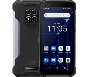 myPhone Hammer Construction 6+128GB stříbrná / 6" IPS / 128GB / Android 12