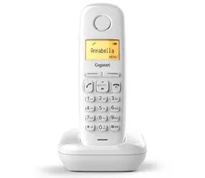 Gigaset A170 bílá / Bezdrátový domácí telefon / ECO DECT / Telefonní seznam 50 čísel