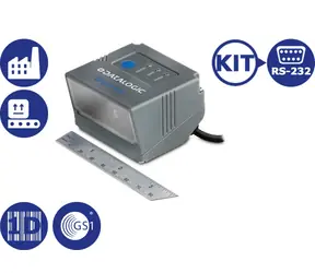 DATALOGIC Gryphon GFS4100 kit-RS232 / 1D snímač čárových kódů / Fixní / RS-232 / šedá / doprodej