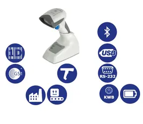DATALOGIC QuickScan I QBT2131 / snímač 1D čárových kódů / BT / RS-232 / KBW / USB / bílá