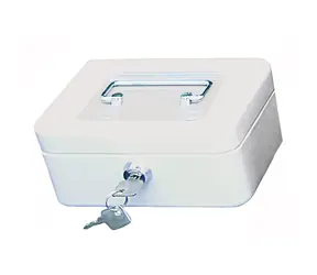 WEDO 200 Přenosná pokladna bílá / 5 přihrádek / 1 spona / uzamykatelná