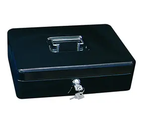 WEDO 250 Přenosná pokladna černá / 5 přihrádek / 1 spona / uzamykatelná