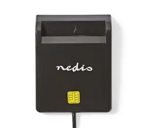 NEDIS CRDRU2SM2BK - Čtečka čipových karet Smart Card (ID / eObčanka) Černá / USB 2.0
