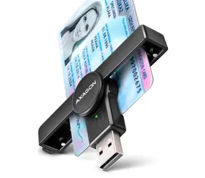 AXAGON CRE-SMPA, USB-A PocketReader čtečka kontaktních karet Smart card (eObčanka)
