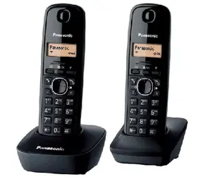 Panasonic KX-TG1612FXH, bezdrát. telefon, 2 sluchátka