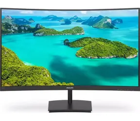 23.6" PHILIPS 241E1SC / VA / 1920 x 1080 / 16:9 / 4ms / 3000:1 / 250cd-m2 / VGA+HDMI / Curved