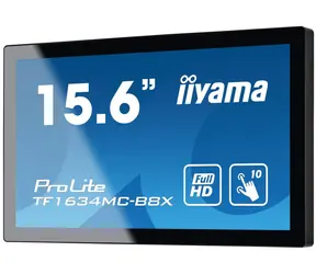 15.6"  IIYAMA ProLite TF1634MC-B8X / IPS / 1920x1080 / 25ms / 405cd / 700:1 / VGA+HDMI+DP / VESA 