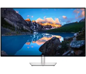 43" DELL U4323QE UltraSharp stříbrná / LED / 3840 x 2160 / IPS / 16:9 / 5ms / 1000:1 / 350cd-m2 / HDMI+DP+RJ45 / 3Y AES