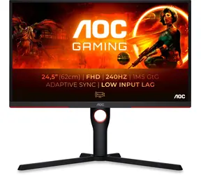 24.5" AOC 25G3ZM / VA / 1920 x 1080 / 3000:1 / 300cd /  1 ms / HDMI / DP / 3.5 Jack / VESA