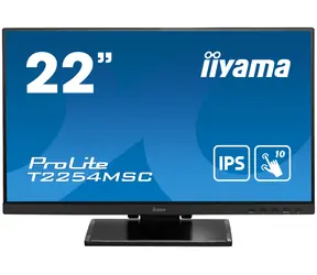 22" IIYAMA Prolite T2254MSC-B1AG černá / IPS / 1920x1080 / 16:9 / 5ms / 1000:1 / 250cd / repro / HDMI / DP 