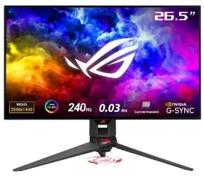 26.5" ASUS ROG PG27AQDM černá / OLED / QHD / 16:9 / 0.03ms / 240Hz / 2x HDMI+DP / USBHUB / VESA