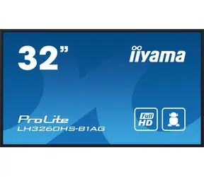 31.5" IIYAMA LH3260HS-B1AG / VA / 1920x1080 / 4000:1 / 500cd-m2 / 8ms / HDMI / repro / VESA