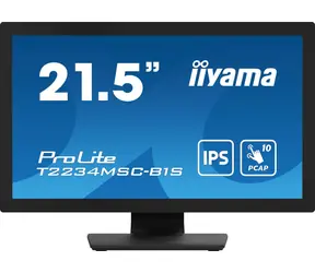 21.5" IIYAMA T2234MSC-B1S / IPS / 1920x1080 / 1000:1 / 350cd-m2 / 8ms / HDMI+DP+VGA / repro / VESA 