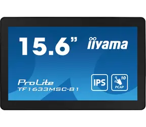 15.6" IIYAMA TF1633MSC-B1 / IPS / 1920x1080 / 1000:1 / 450cd-m2 / 5ms / HDMI+DP / repro / VESA