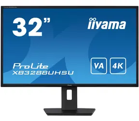 32" IIYAMA XB3288UHSU-B5 / VA / 3840x2160 / 3000:1 / 300cd-m2 / 3ms / HDMI+DP / VESA