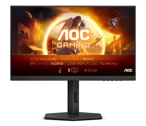 24" AOC 24G4X černá / IPS / 1920 x 1080 / 16:9 / 0.5ms / 1000:1 / 300cd-m2 / HDMI + DP / repro