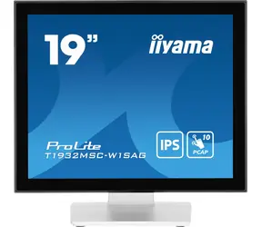 19" IIYAMA ProLite T1932MSC-W1AG bílá / IPS / 1280x1024 / 5:4 / 14ms / 1000:1 / 215cd / repro / VGA / HDMI / DP