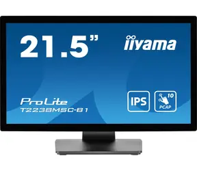 22" IIYAMA ProLite T2238MSC-B1 černá / IPS / 1920x1080 / 16:9 / 5ms / 1000:1 / 525cd / repro / HDMI / DP