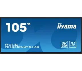 105" IIYAMA ProLite TE10518UWI-B1AG černá / VA / 3840x2160 / 21:9 / 6.5ms / 4000:1 / 450cd / repro / HDMI / DP / USB-C