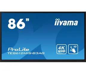86" IIYAMA ProLite  TE8612MIS-B3AG černá / VA / 3840x2160 / 16:9 / 8ms / 4000:1 / 400cd / repro / VGA / HDMI / USB-C