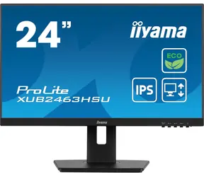 24" IIYAMA ProLite XUB2463HSU-B1 černá / IPS / 1920x1080 / 16:9 / 3ms / 1300:1 / 250cd / repro / HDMI / DP