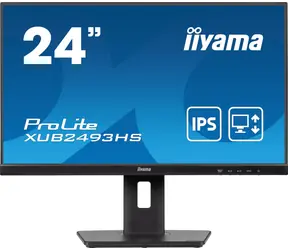 24" IIYAMA ProLite XUB2493HS-B6 černá / IPS / 1920x1080 / 16:9 / 0.5ms / 1300:1 / 250cd / repro / HDMI / DP / Pivot