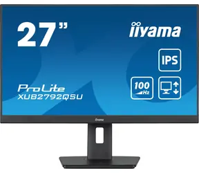 27" IIYAMA ProLite XUB2792QSU-B6 černá / IPS / 2560x1440 / 16:9 / 0.4ms / 1300:1 / 250cd / repro / HDMI / DP