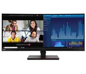 34" Lenovo ThinkVision P34w-20 černá / IPS / prohnutý / 3440 x 1440 / 21:9 / 4ms / 1000:1 / 300cd-m2 / HDMI+DP+USB-C 