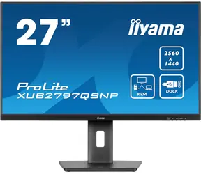27" IIYAMA ProLite XUB2797QSNP-B1 černá / IPS / 2560x1440 / 16:9 / 1ms / 1300:1 / 250cd / repro / HDMI / DP / USB-C