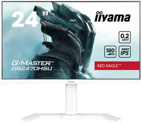 23.8" IIYAMA ProLte GB2470HSU-W6 bílá / IPS / 1920x1080 / 16:9 / 0.2ms / 1000:1 / 300cd / repro / HDMI / DP