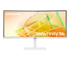 34" SAMSUNG ViewFinity S6 S65TC bílá / VA / 3440x1440 / 21:9 / 5ms / 3000:1 / 350cd-m2 / HDMI + DP / USB / VESA
