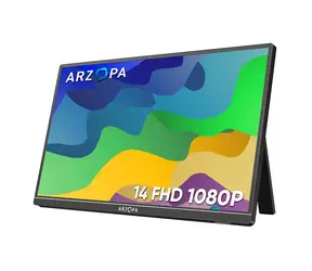 14" Arzopa A1S černá / 1920 x 1080 / 16:9 / 60Hz / 220 cd-m2 / miniHDMI + USB-C / repro 