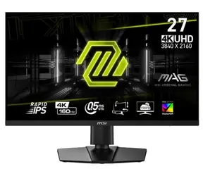 27" MSI MAG 274UPF E2 černá / 3840 x 2160 / IPS / 16:9 / 0.5ms / 1000:1 / 400cd-m2 / HDMI + DP + USB-C / VESA 