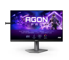 24.5" AOC AGON Pro AG256FS černá / IPS / 1920x1080 / 16:9 / 0.3ms / 80mil:1 / 400cd-m2 / HDMI + DP / VESA