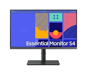 24" SAMSUNG Essential S4 (S432GC) černá / IPS / 1920x1080 / 16:9 / 4ms / 1000:1 / 250cd-m2 / HDMI + DP + VGA / Pivot