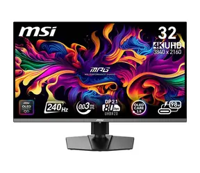 32" MSI MPG 322URX QD-OLED černá / 3840 x 2160 / OLED / 16:9 / 0.03ms / 1.5M:1 / DP+HDMI +USB-C