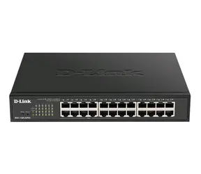 D-Link 24-Port PoE Gigabit Smart Managed Switch / 24x GLAN / 12x LAN PoE / PoE 100W