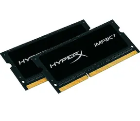 HyperX Impact 16GB (2x 8GB) DDR3L 1600MHz černá / CL9 / SO-DIMM / 1.35V / Non-ECC / Un-Registered