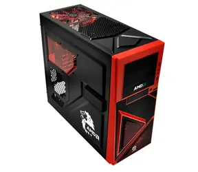 THERMALTAKE VM200P1W2Z ARMOR A60 Black AMD / midi tower / USB 3.0 / dokovací stanice / bez zdroje / ATX / červená