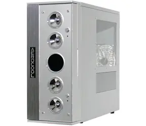 AeroCool Flamboyant Case SV / ATX/Micro ATX / bez zdroje / stříbrná