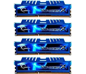 G.Skill RipjawsX Series 32GB (4x8GB) 2400MHz / DDR3 / 11-13-13-31 / 1.65V