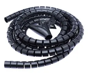 CONNECT IT trubice pro vedení kabelů WINDER (2.5m x 20mm) černá