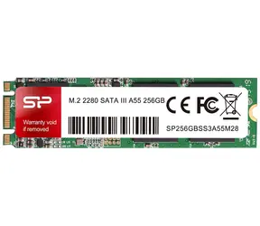 Silicon Power M.2 2280 A55 256GB / Interní SSD / 2.5" / SATA III / čtení:560MBs / zápis:530MBs / SLC